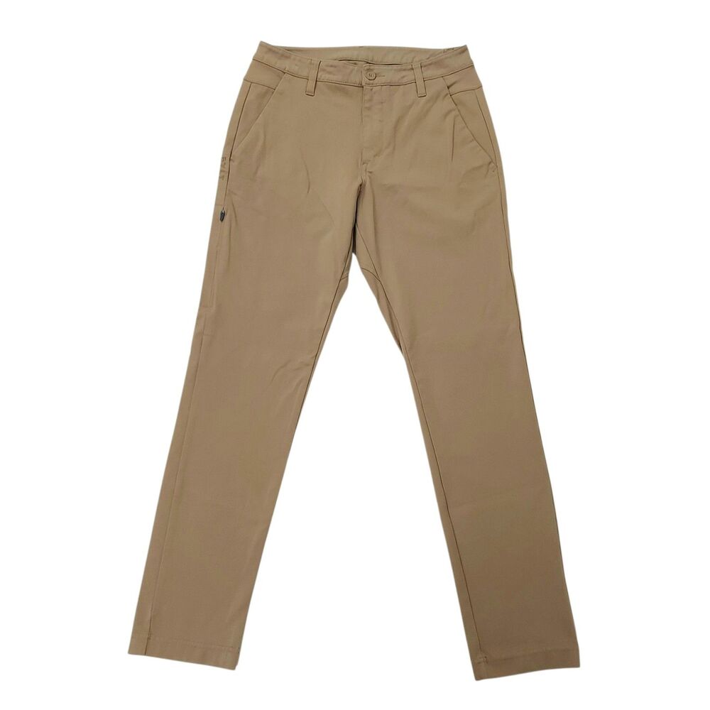 BYLT Basics Every Day Pant 2.0 Mens 31x29 Tan Stretch Slim Straight Golf Casual